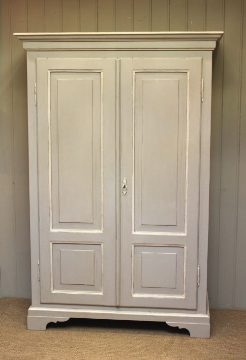Late 19th Century Painted Continental Wardrobe