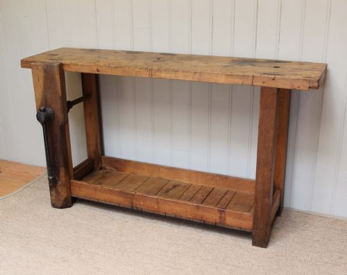 French Oak and Beech Workbench