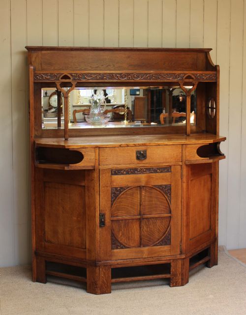 Solid Oak Arts and Crafts Sideboard