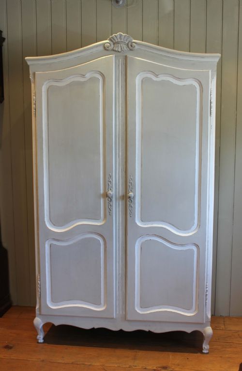 fig 1. French Painted Two Door Armoire