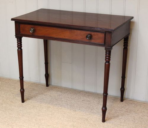 fig 1. Mahogany Single Drawer Side Table