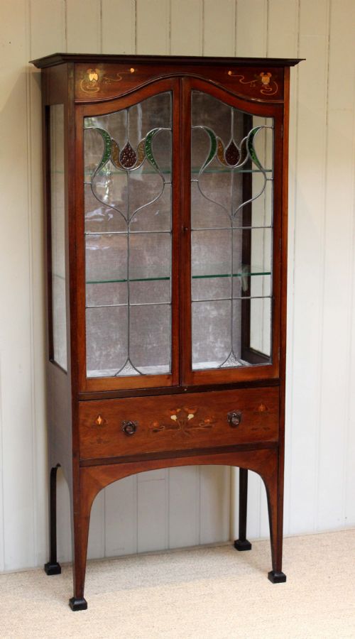 fig 1. Mahogany Arts And Crafts Display Cabinet