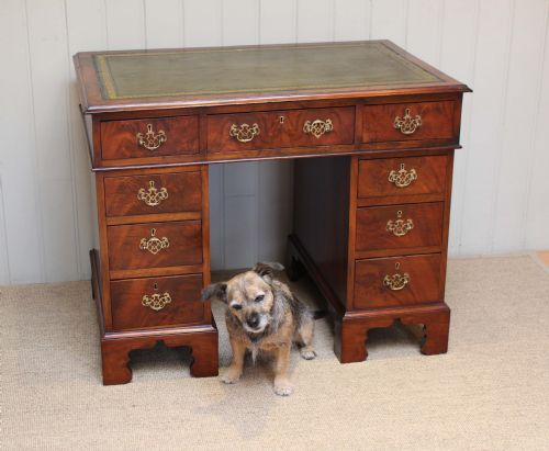 fig 1. Small Proportioned Mahogany Pedestal Desk