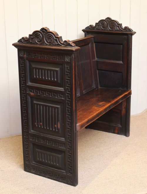 Dark Oak Gothic Pew