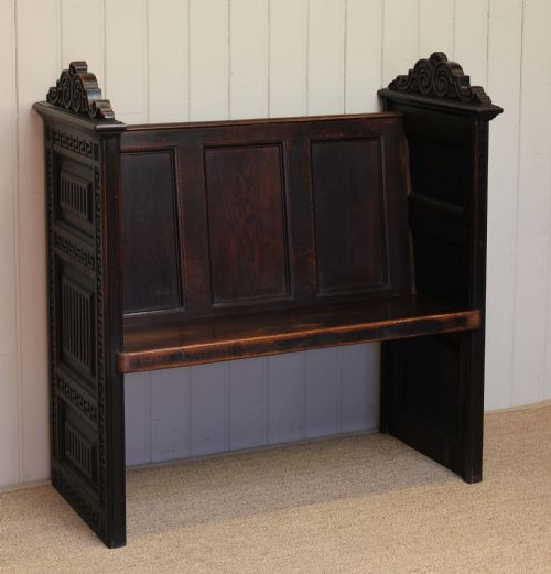 fig 1. Dark Oak Gothic Pew