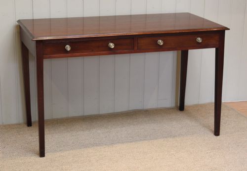Mahogany Two Drawer Side Table