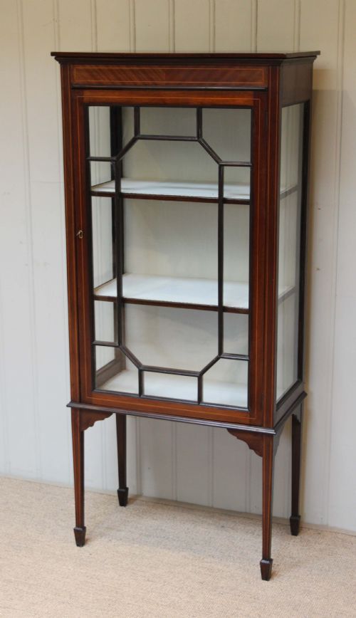 fig 1. Edwardian Inlaid Mahogany Display Cabinet