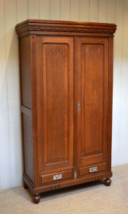 Oak Two Door Hall Cupboard