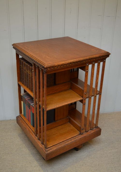 fig 1. Oak Revolving Bookcase 