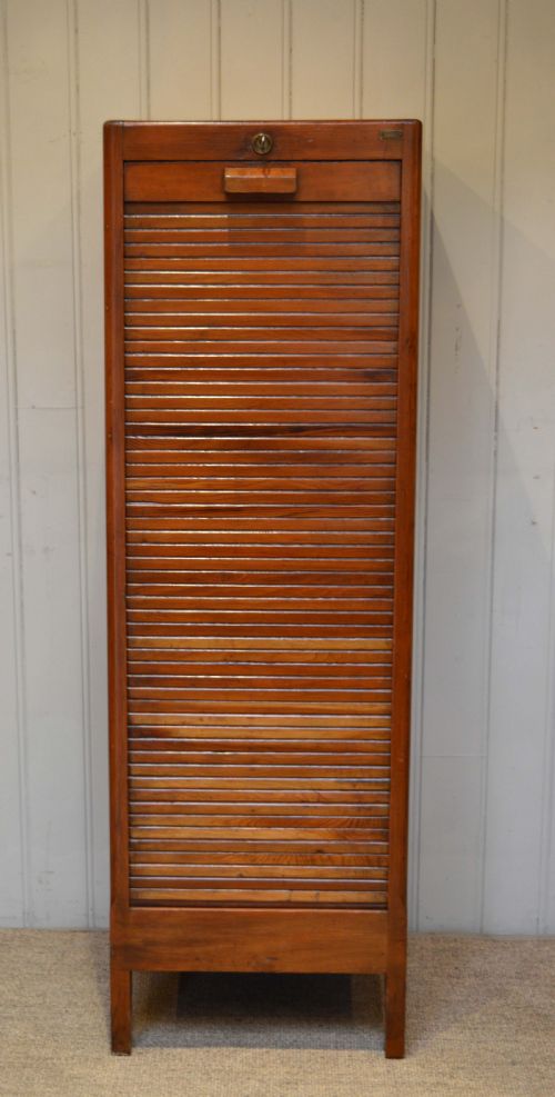 fig 1. Single Door Tambour Front Filing Cabinet