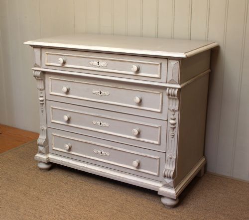 fig 1. Late 19th Century Painted Chest Of Drawers