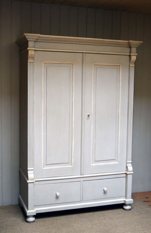 Late 19th Century Continental Painted Wardrobe