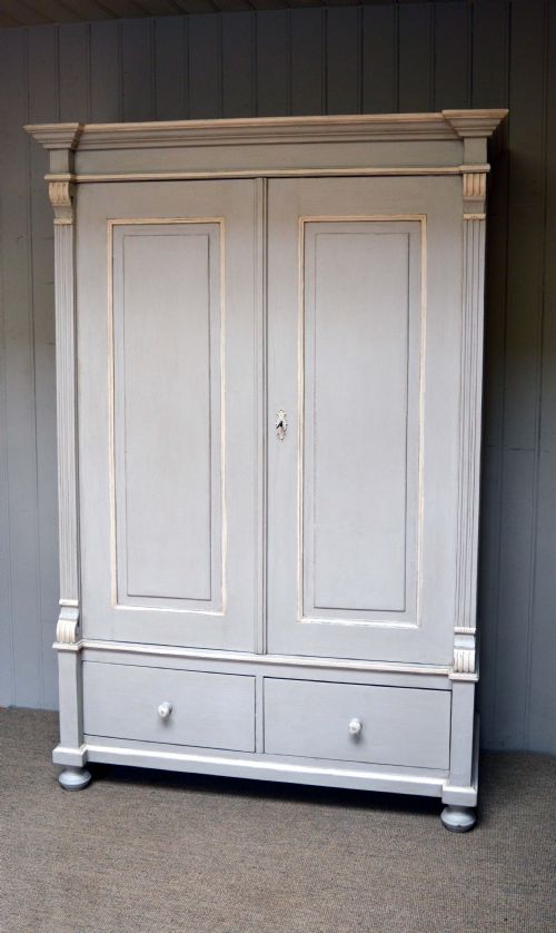fig 1. Late 19th Century Continental Painted Wardrobe