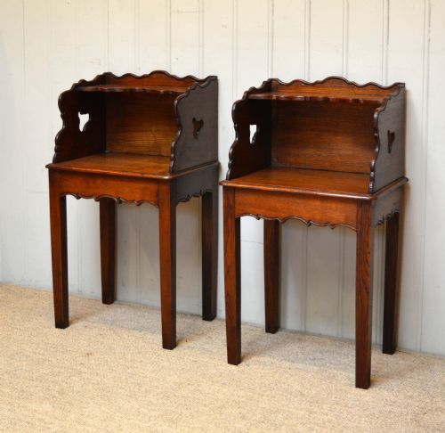 Pair of Oak Bedside Cabinets