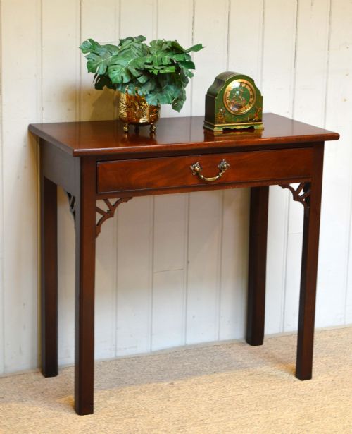 George III Solid Mahogany Side Table