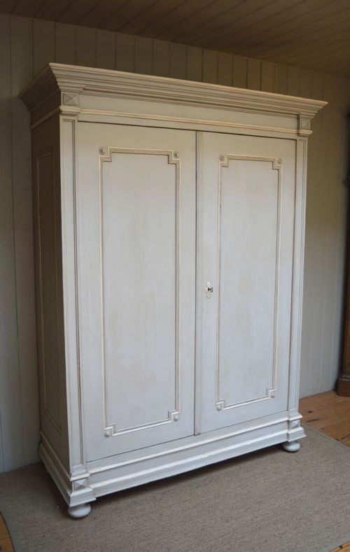 fig 1. Late 19th Century Painted Continental Wardrobe