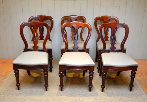 Victorian Matched Set of Mahogany Dining Chairs