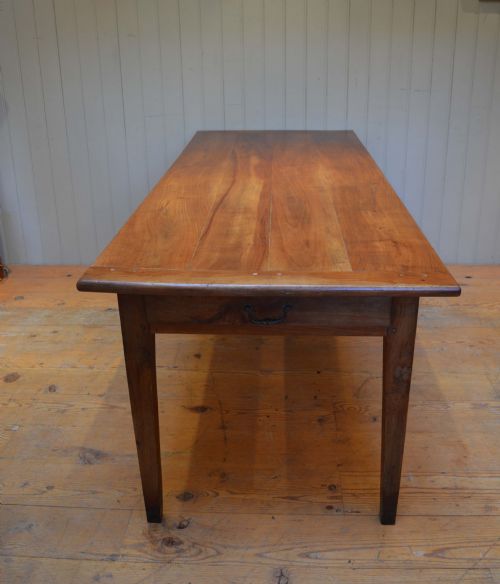 fig 1. Substantial Solid Cherrywood Farmhouse Table 