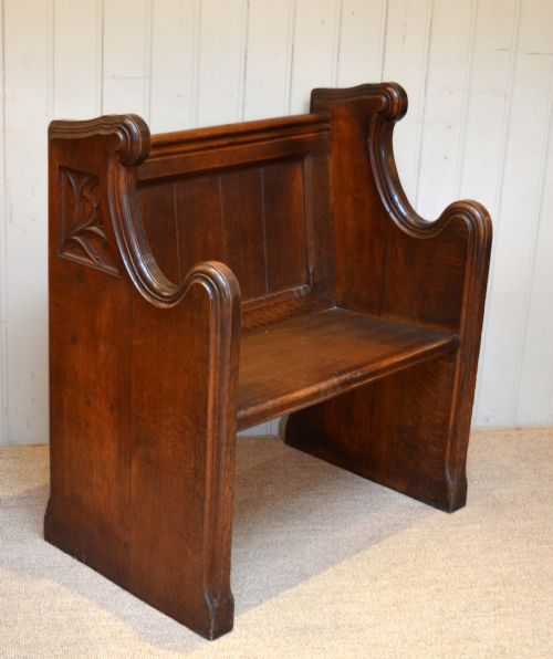 Small Oak Pew
