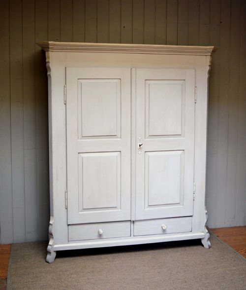 Late 19th Century Continental Painted Wardrobe