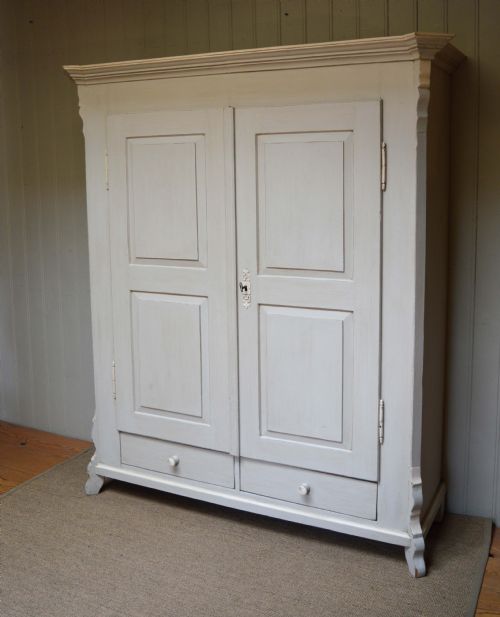 fig 1. Late 19th Century Continental Painted Wardrobe
