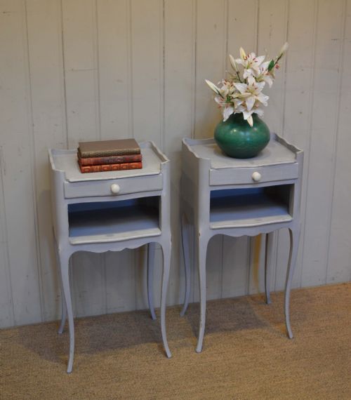 Pair of Painted Bedside Cabinets