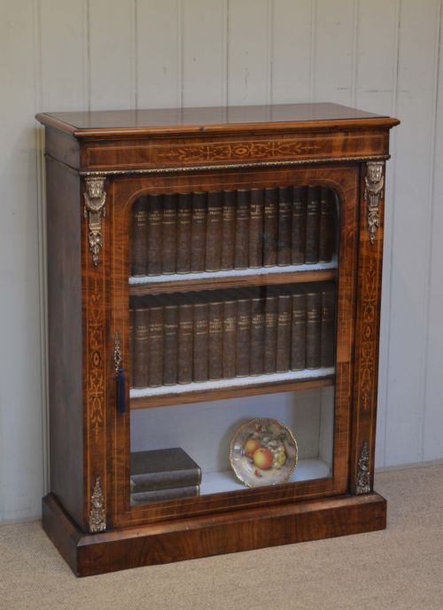 Mid Victorian Walnut Pier Cabinet