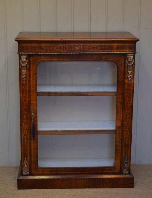 fig 1. Mid Victorian Walnut Pier Cabinet