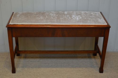 Edwardian Mahogany Duet Stool