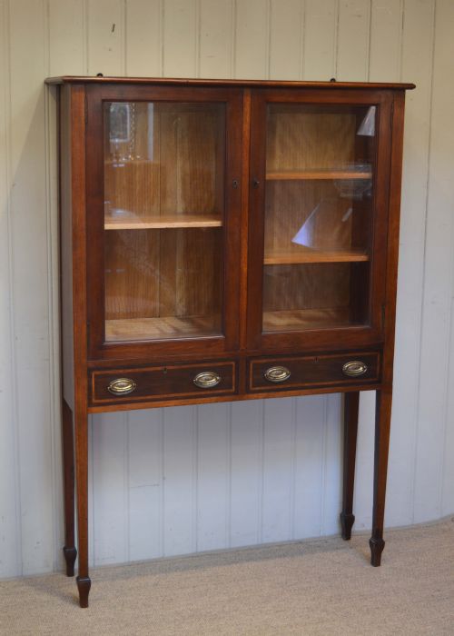 fig 1. Edwardian Two Door Glazed Bookcase
