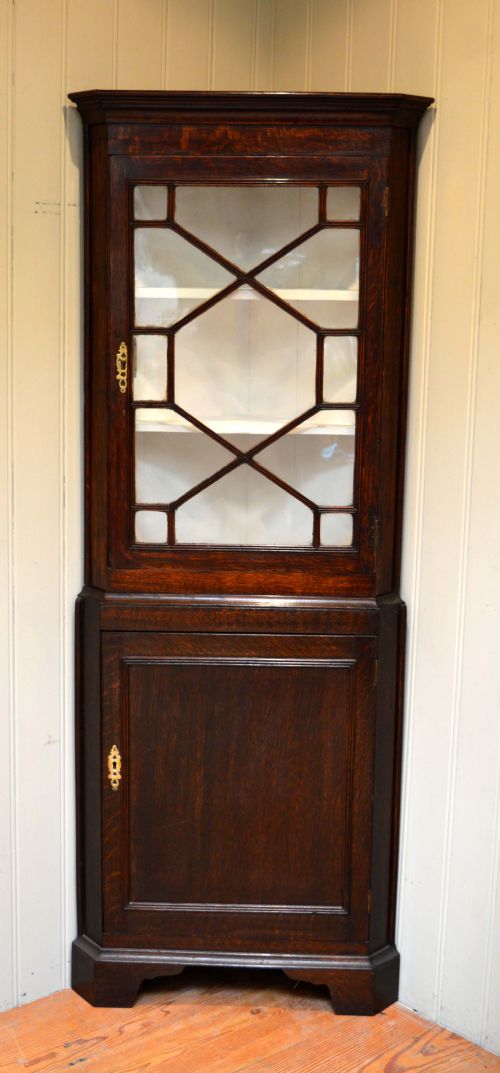 Oak Corner Cabinet