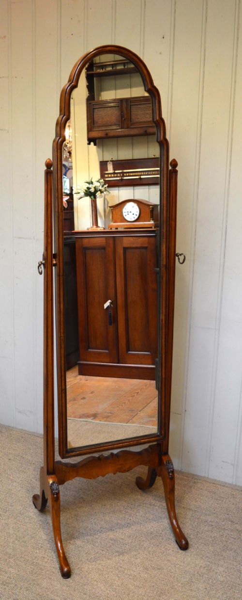 fig 1. Walnut Cheval Mirror