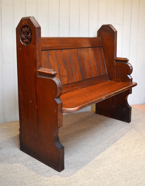 Pitch Pine Church Pew
