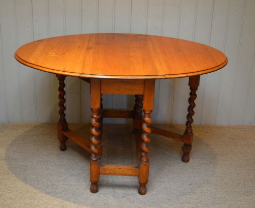 Light Oak Gateleg Table