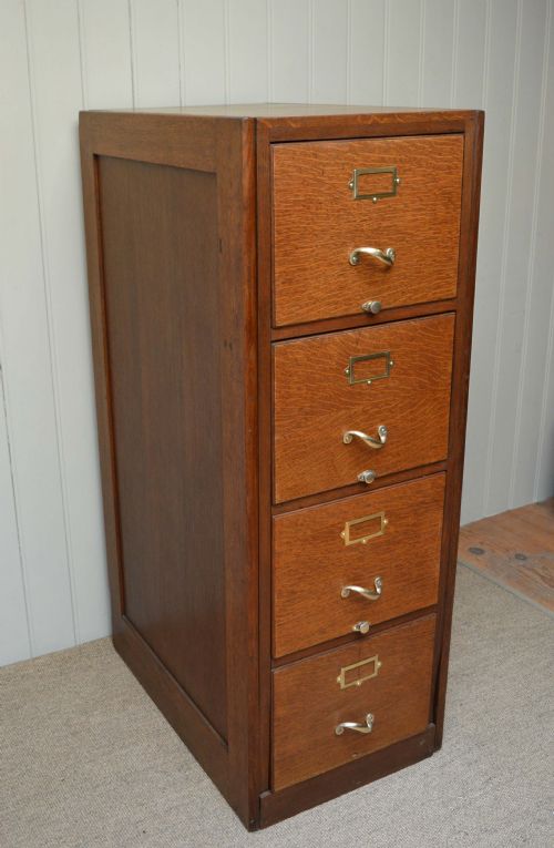 fig 1. French Oak Filing Drawers
