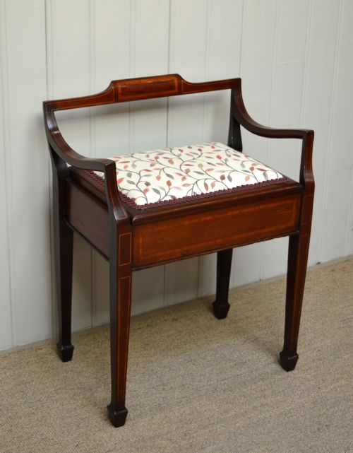 fig 1. Edwardian Piano Stool