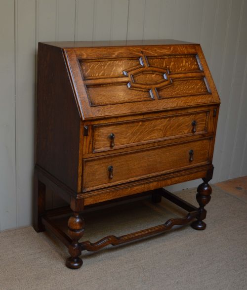 fig 1. Solid Oak Bureau