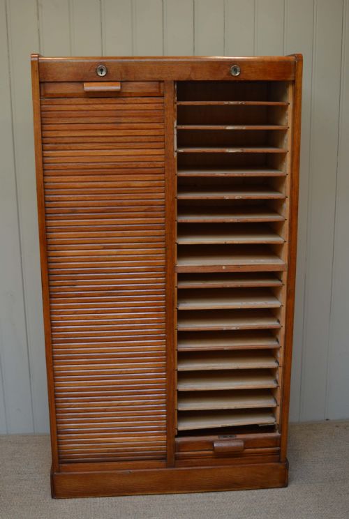 fig 1. French Double Tambour Front Filing Cabinet