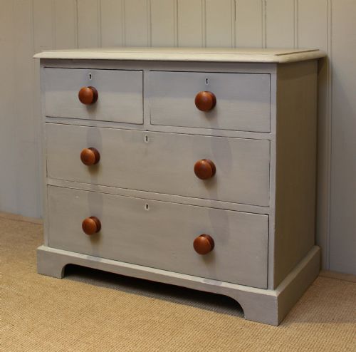 fig 1. Victorian Painted Pine Chest Of Drawers