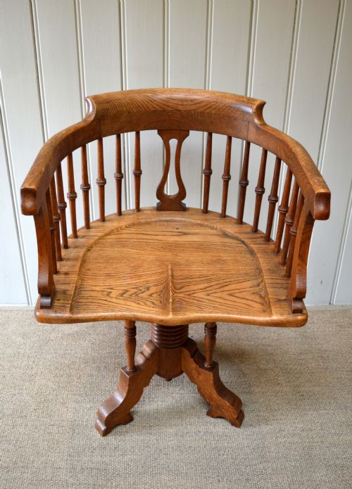 Arts and Crafts Oak Office Chair
