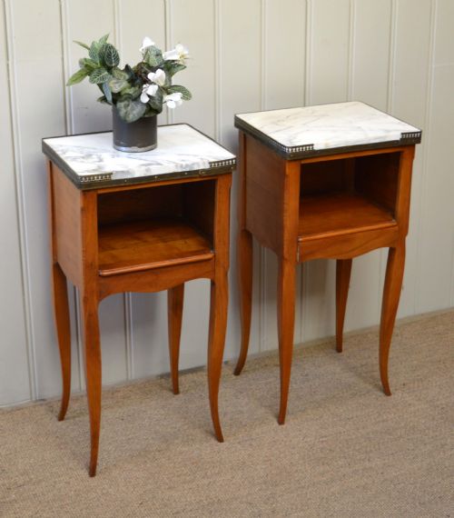 Pair of Cherrywood Bedside Cabinets