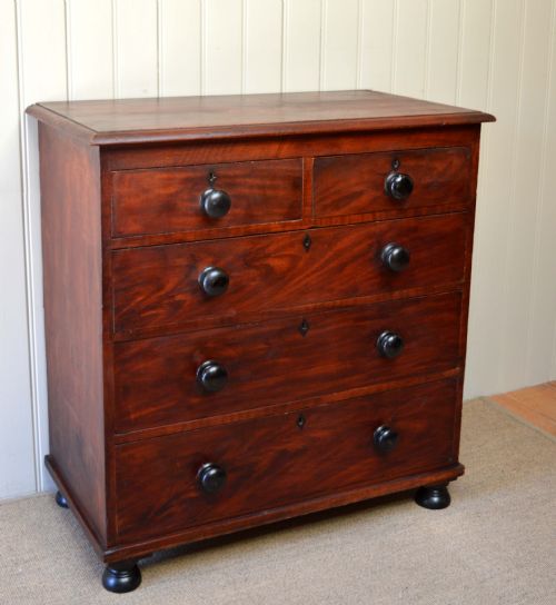 Faux Mahogany Chest of Drawers