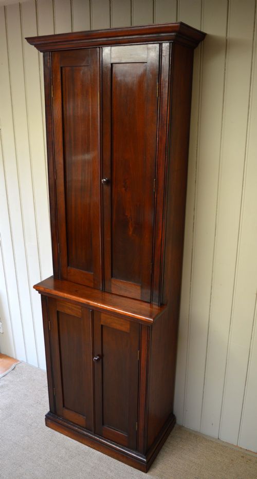 fig 1. Late 19th CenturyTall Mahogany Bookcase