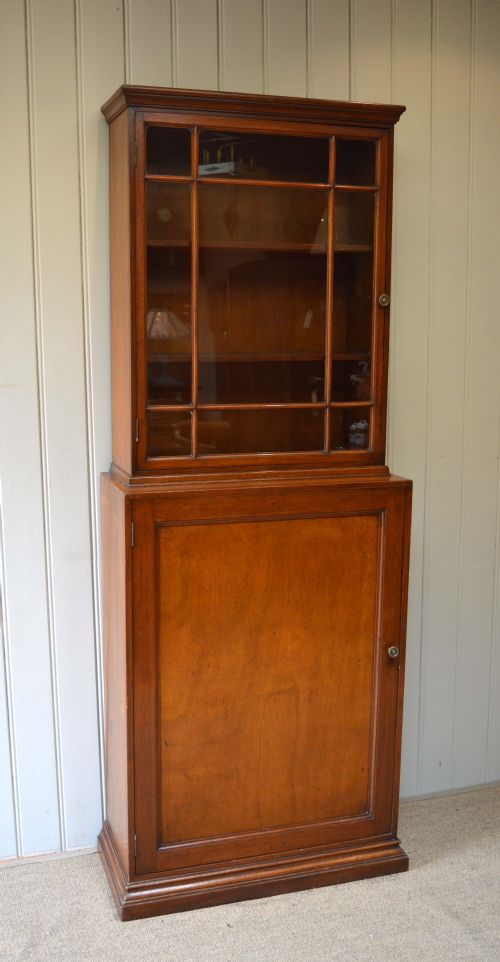 Edwardian Mahogany Cabinet Bookcase