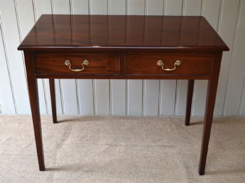 Edwardian Solid Mahogany Side Table