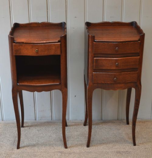 fig 1. Pair of Oak Bedside Cabinets