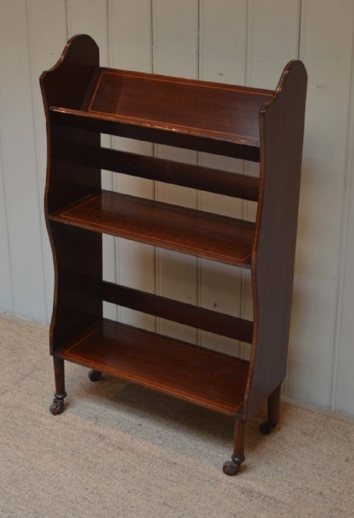Edwardian Mahogany Book Trough