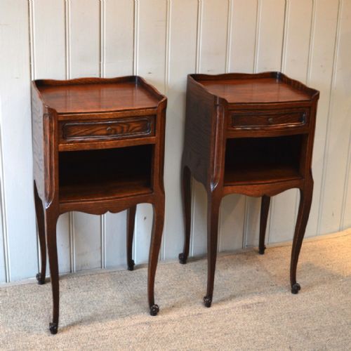 Pair of Oak Bedside Tables