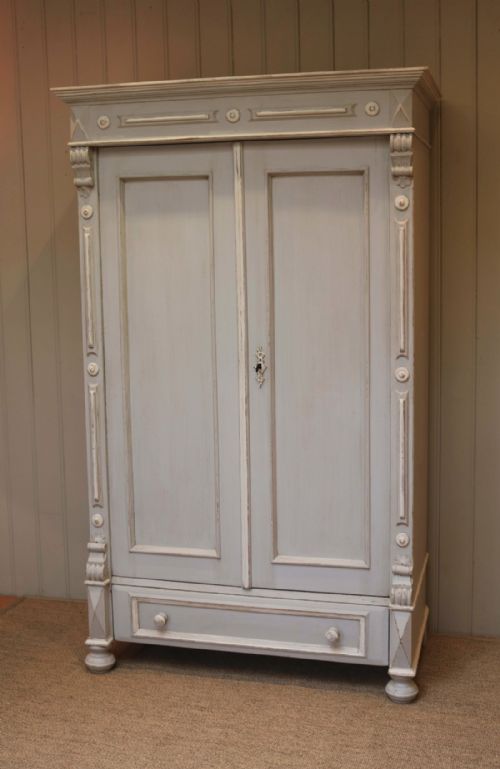 fig 1. Late 19th Century Continental Painted Two Door Wardrobe