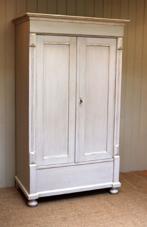 Late 19th Century Painted Two Door Wardrobe